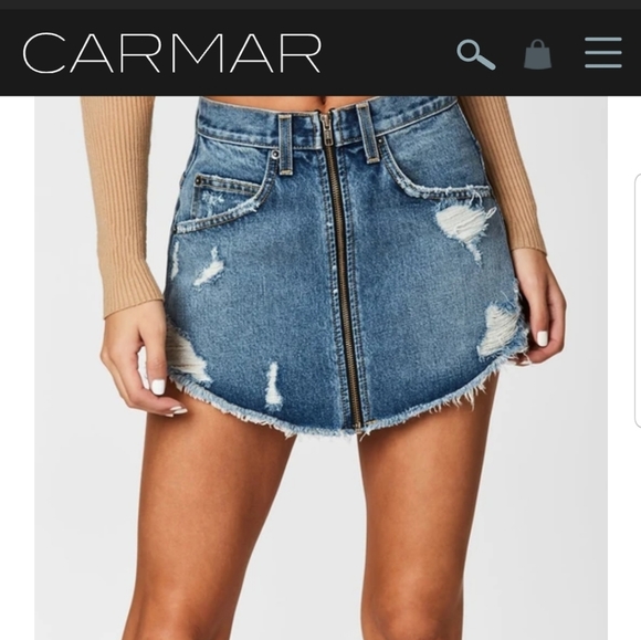 Carmar Adige Beatrice zip front skirt - Picture 2 of 6